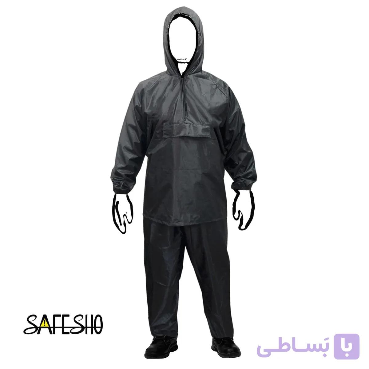 بادگیر شلوار پشت لاستیک مشکی (تک لایه بدون آستر)
