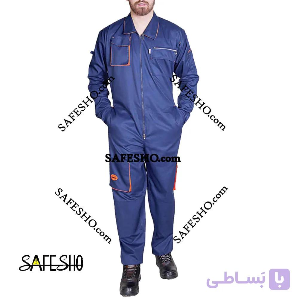 لباس کار یکسره طرح بوفالو سرمه ای — تصویر 1