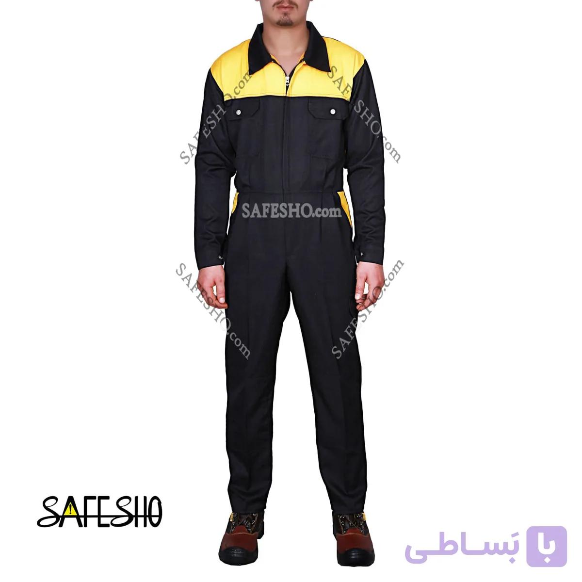 لباس یکسره طرح ولوو Volvo مشکی-زرد — تصویر 1