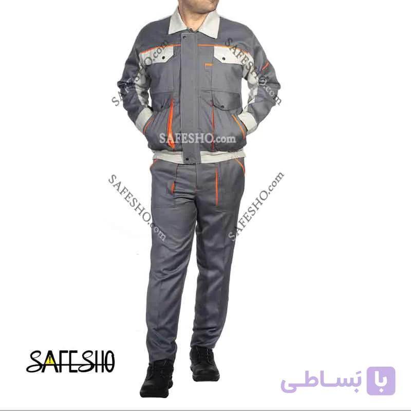 لباس کار (لیون) Ework طوسی-طوسی روشن کد 2 — تصویر 1
