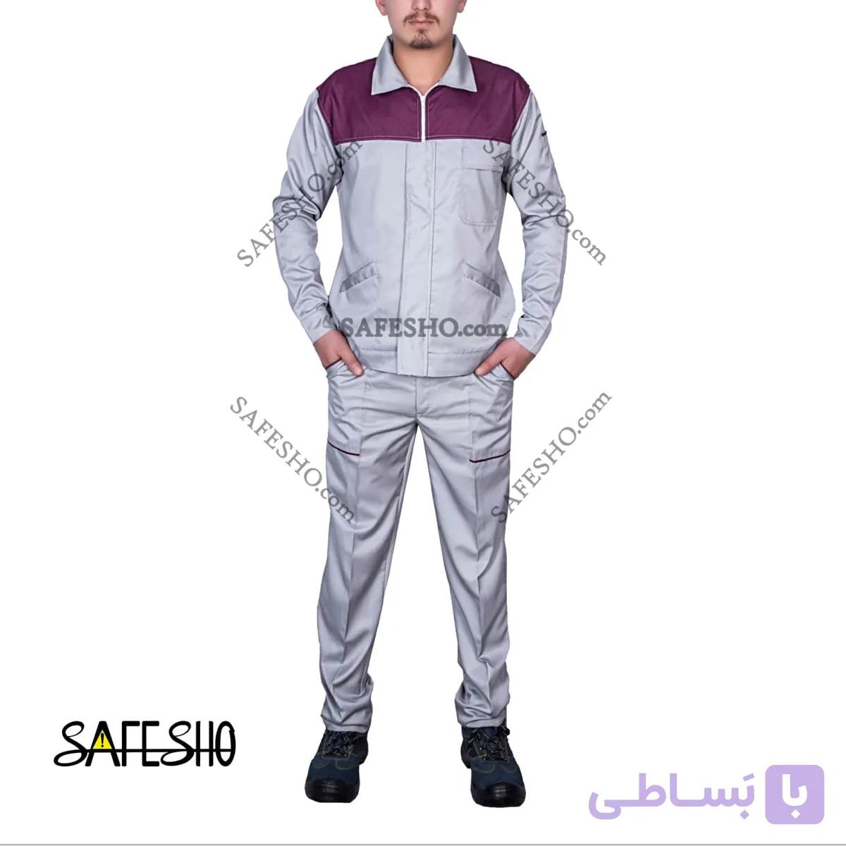 لباس کار کلاسیک Classic طوسی روشن-بنفش — تصویر 1