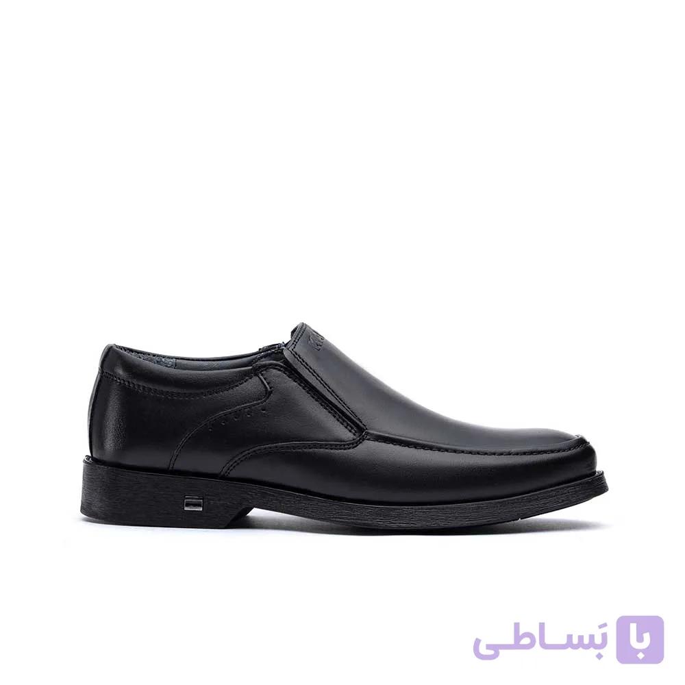 کفش مجلسی چرم آریا بی‌بند با زیره ترمو — تصویر 1