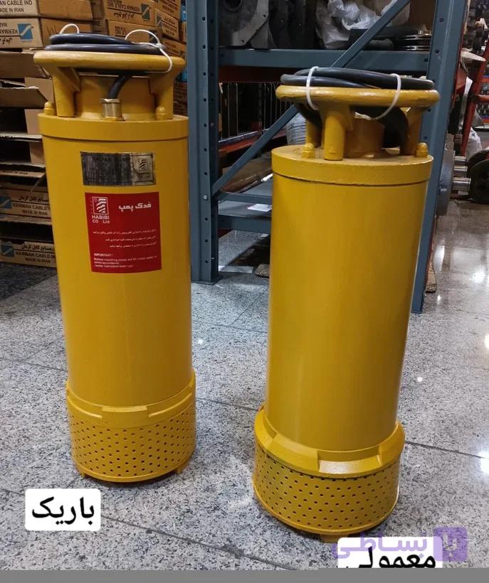 پمپ کفکش فدک ۷۲ متری تنه باریک ۳ اینچ ۳ فاز مدل F72/3 مناسب جدار ۱۰ اینچ | کف کش 70 متری ایرانی — تصویر 1