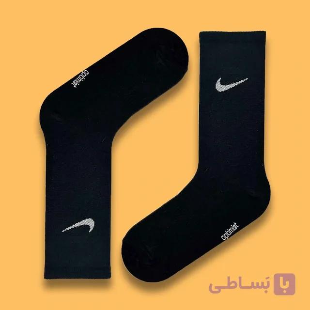 جوراب اسپرت ساق دار برند اپتیمیست طرح نایک پاپیون کیتی