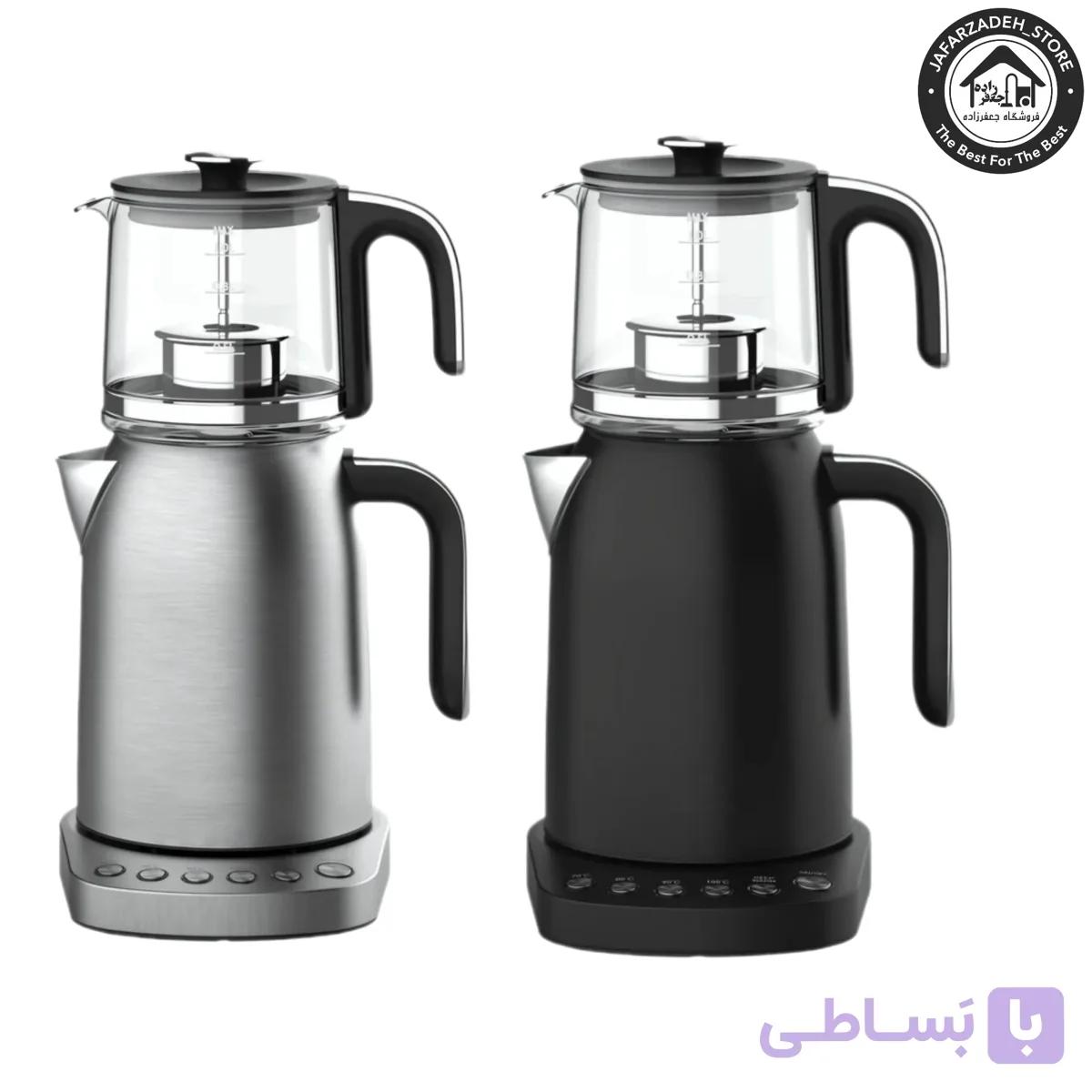 چای‌ساز برند تیوانو مدل 7505 رنگ مشکی و استیل — تصویر 1