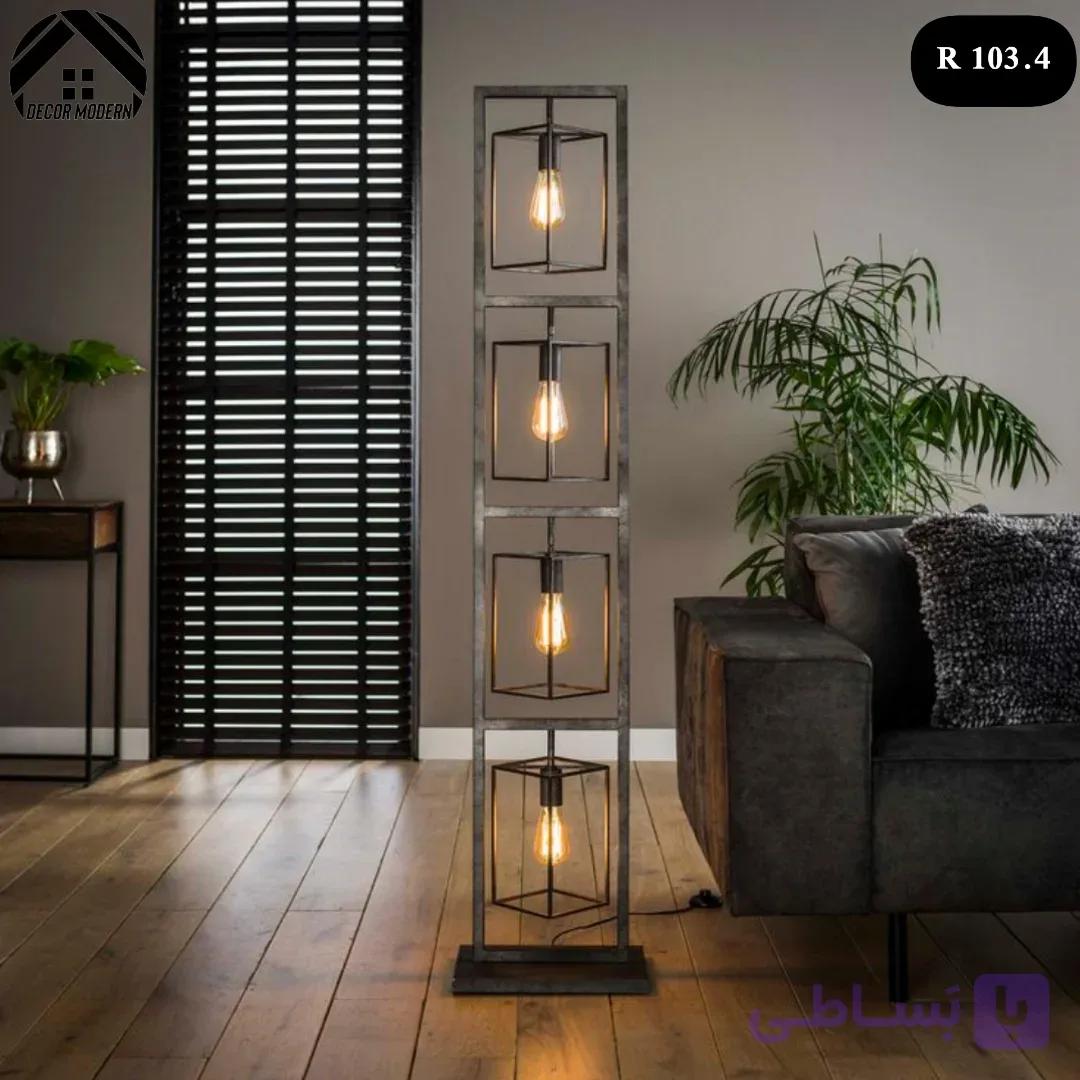 آباژور ایستاده ۴ شعله دارای سرپیچ e27 کد R 103.4