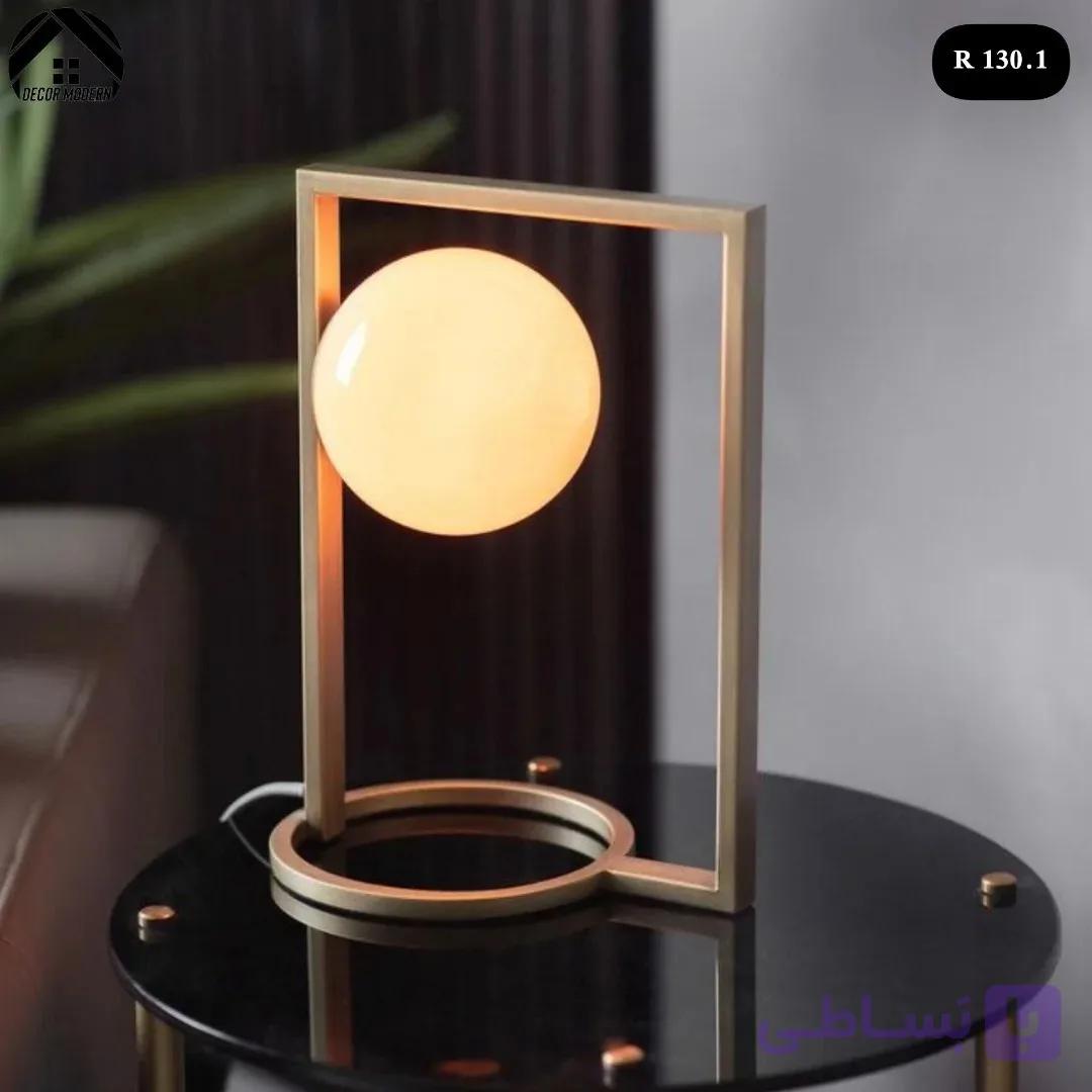 آباژور رومیزی فلزی مدرن کد D 131.1