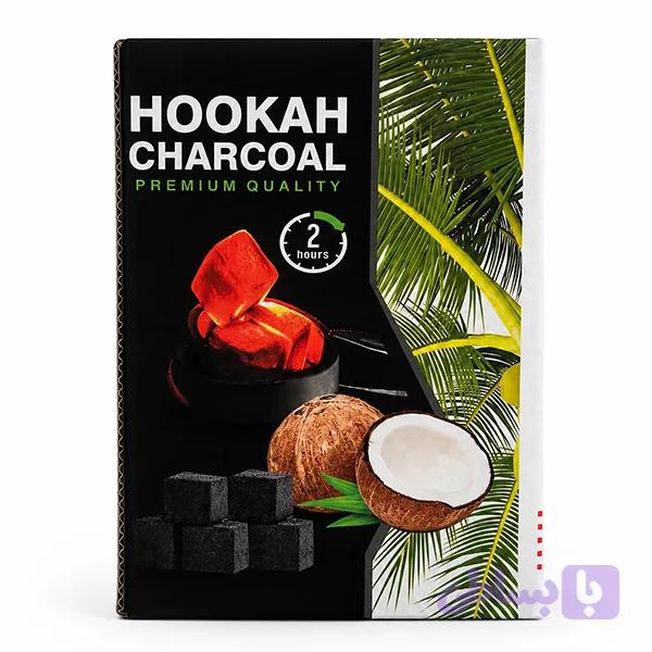 زغال هوکاه مدل نارگیل حبه ای وزن ۱ کیلوگرم — تصویر 1
