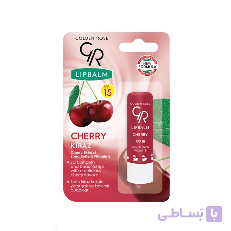 بالم لب کارتی گلدن رز با طعم گیلاس | SPF 15