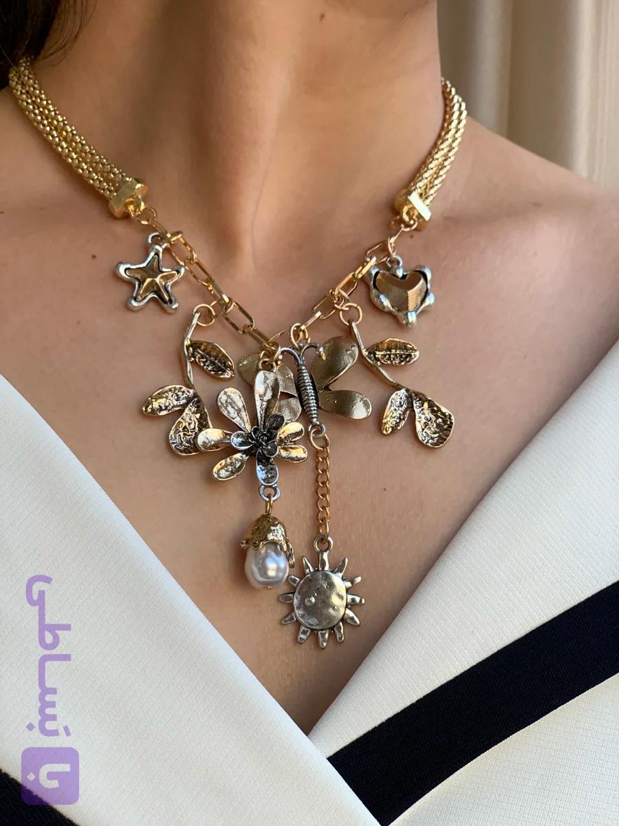 گردنبند زنانه چارم دار