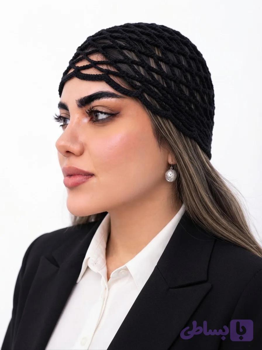 کلاه توری زنانه دستبافت الیا مدل Mira — تصویر 1