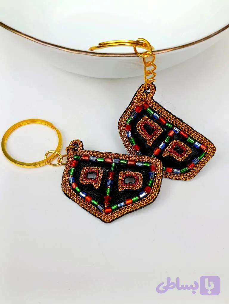 سرکلیدی برقع ملیله دوزی