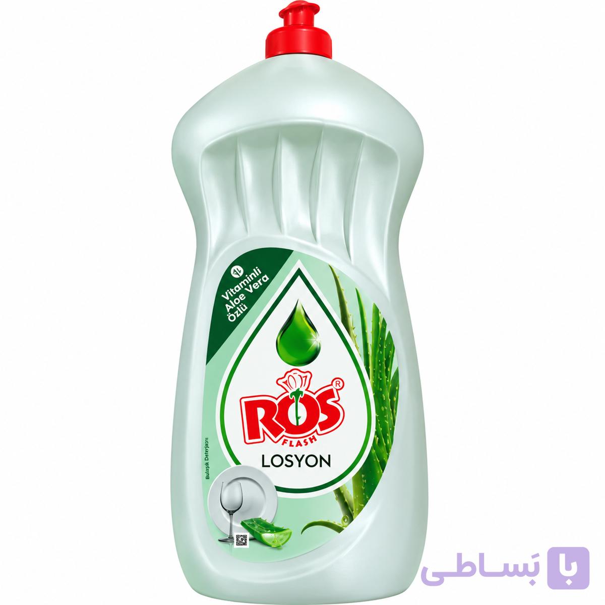 مایع ظرفشویی رز حاوی آلوئه‌ورا و ویتامین E حجم 1500 میل — تصویر 1