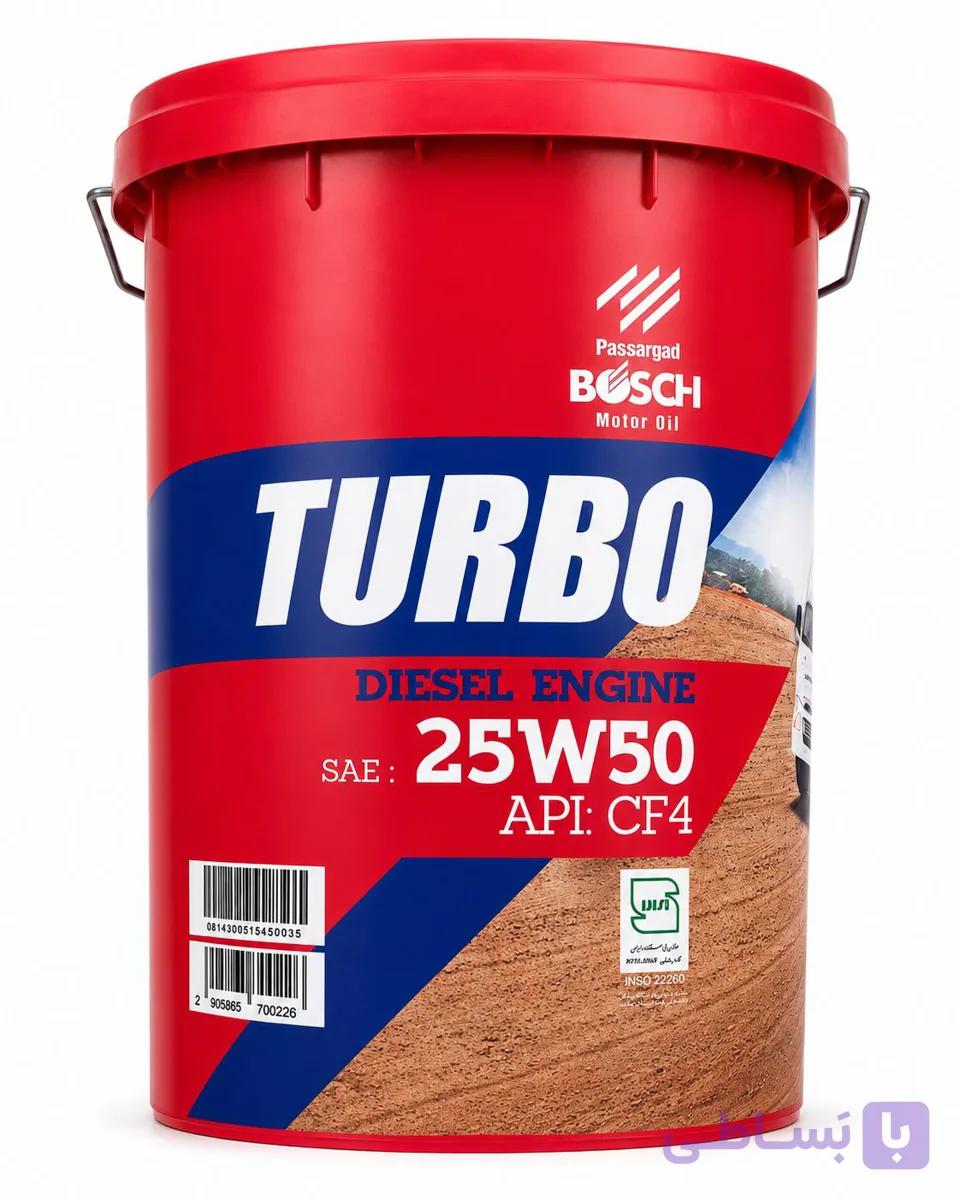 روغن موتور توربو دیزلcf4 -25w50 بوش — تصویر 1