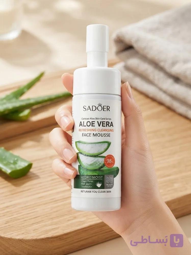 فوم شستشوی صورت آلوئه‌ورا سادور (SADOER Aloe Vera)