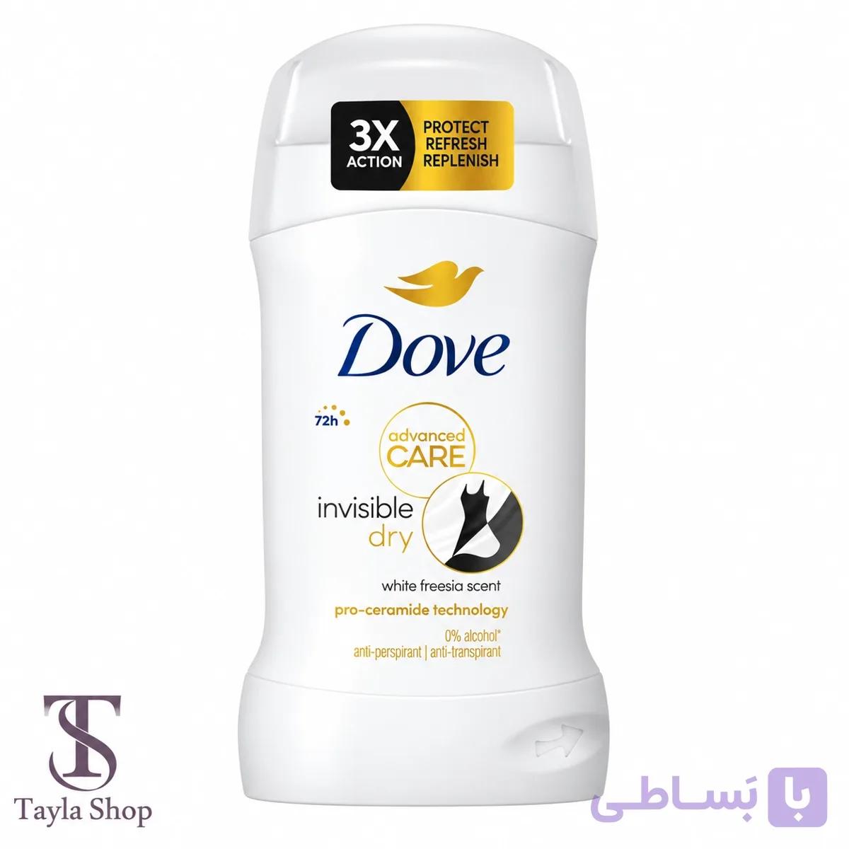 ضدتعریق استیکی 72ساعته داو مدل Invisible Dry