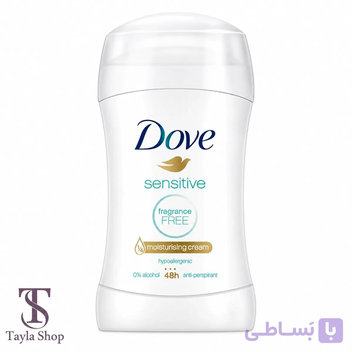 ضدتعریق استیکی زنانه داو مدل sensitive