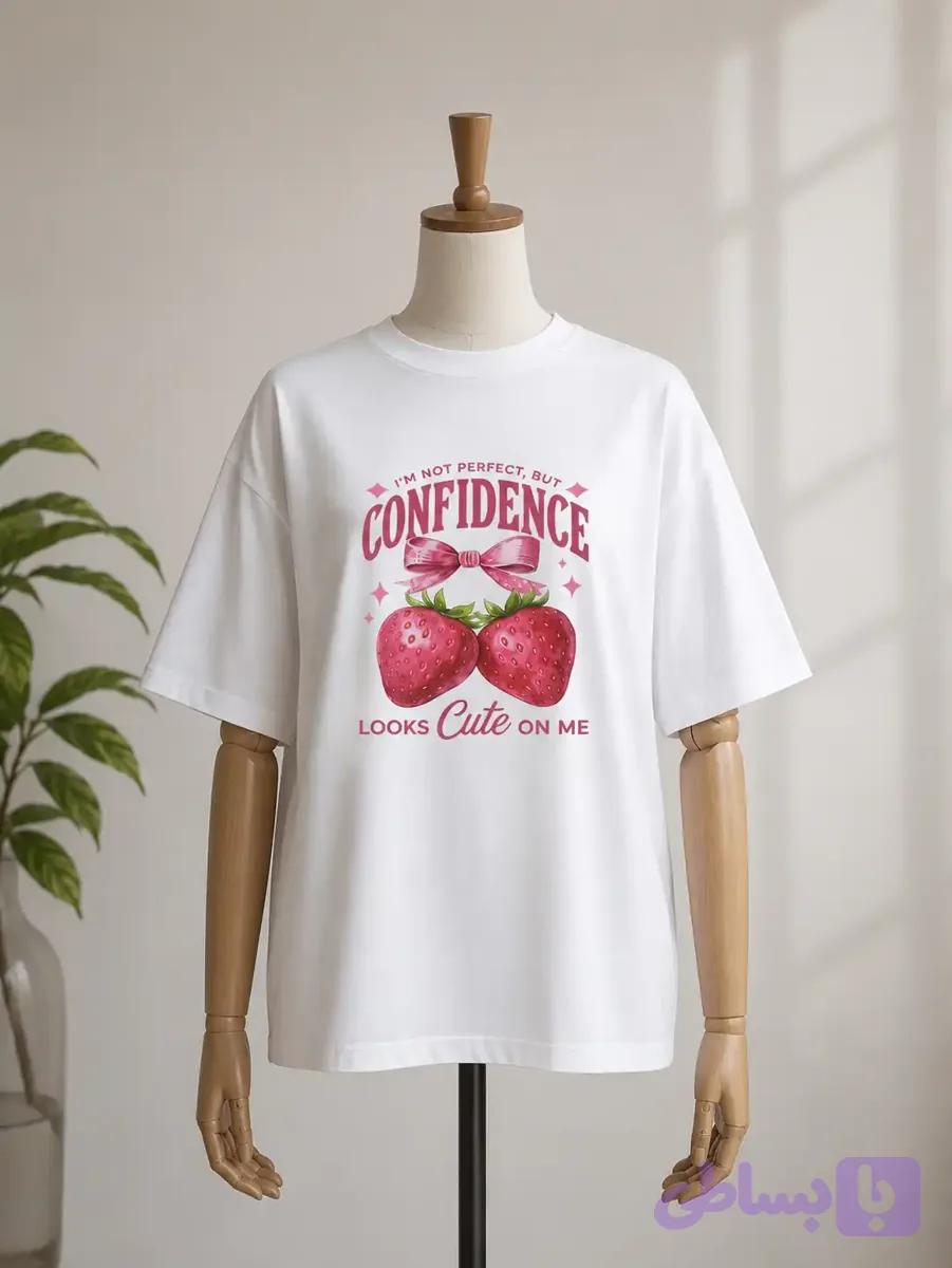 تیشرت طرح Confidence Looks Cute — تصویر 1