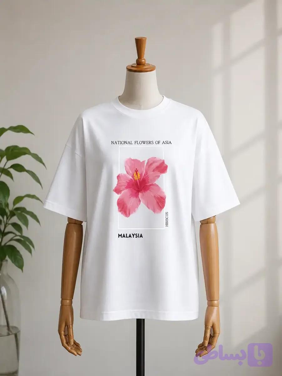 تیشرت طرح National Flowers of Asia — تصویر 1