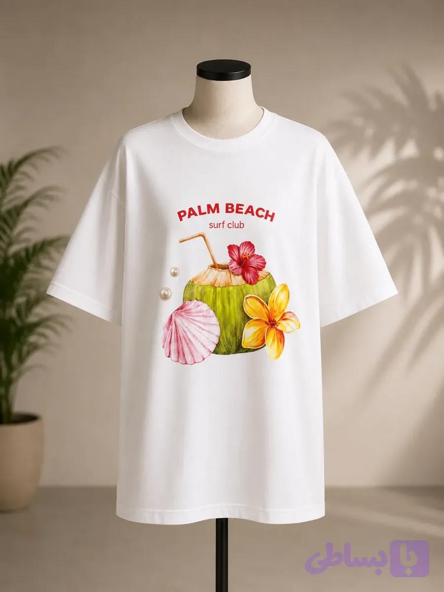 تیشرت طرح Palm Beach — تصویر 1