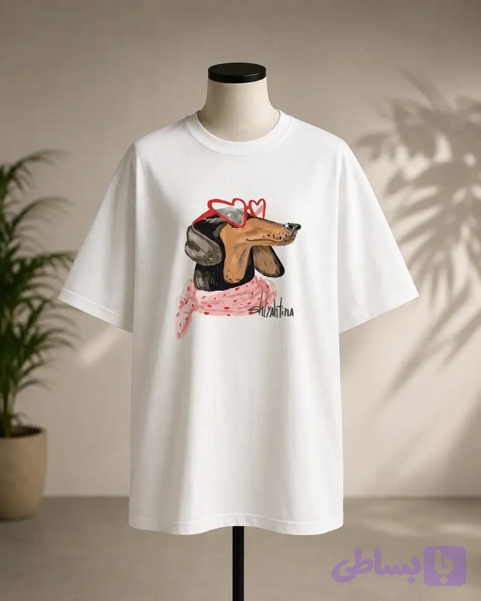 تیشرت طرح Dachshund Love — تصویر 1