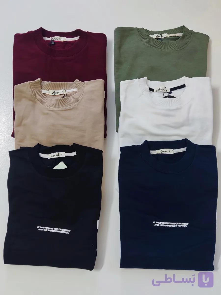 دورس اورسایز یقه گرد ، پشت و رو طرح ـ Oversized crew-neck dors with designs on both the front and back