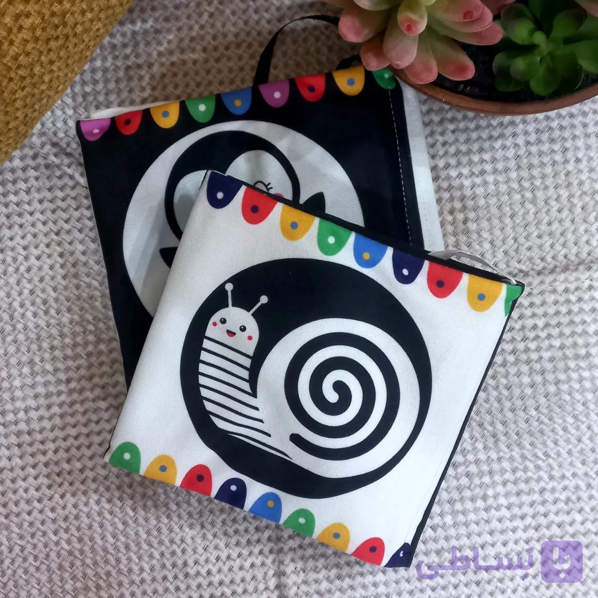 کتاب پارچه ای سیاه سفید نوزاد