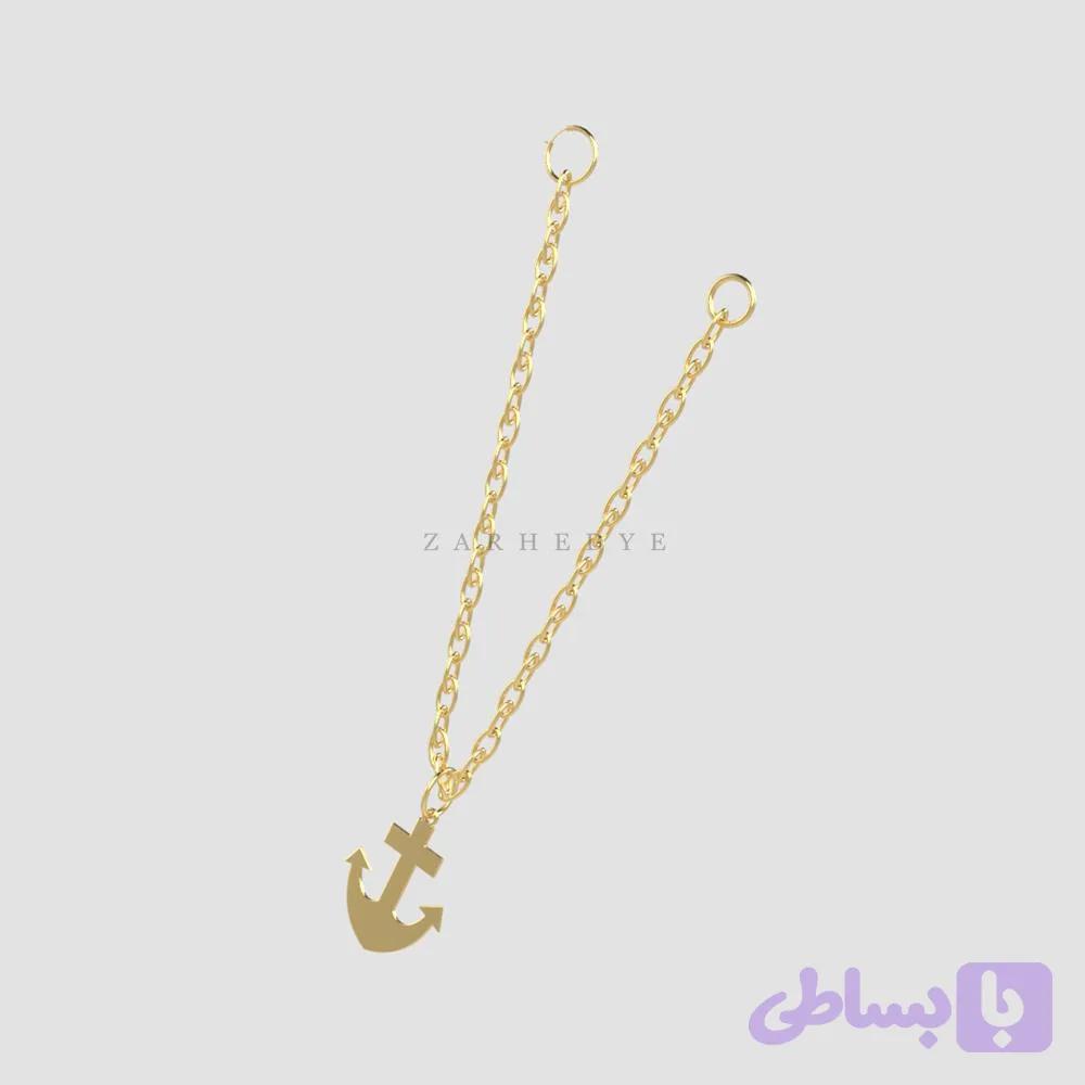 آویز ساعت طلا لنگر کد ۰۱