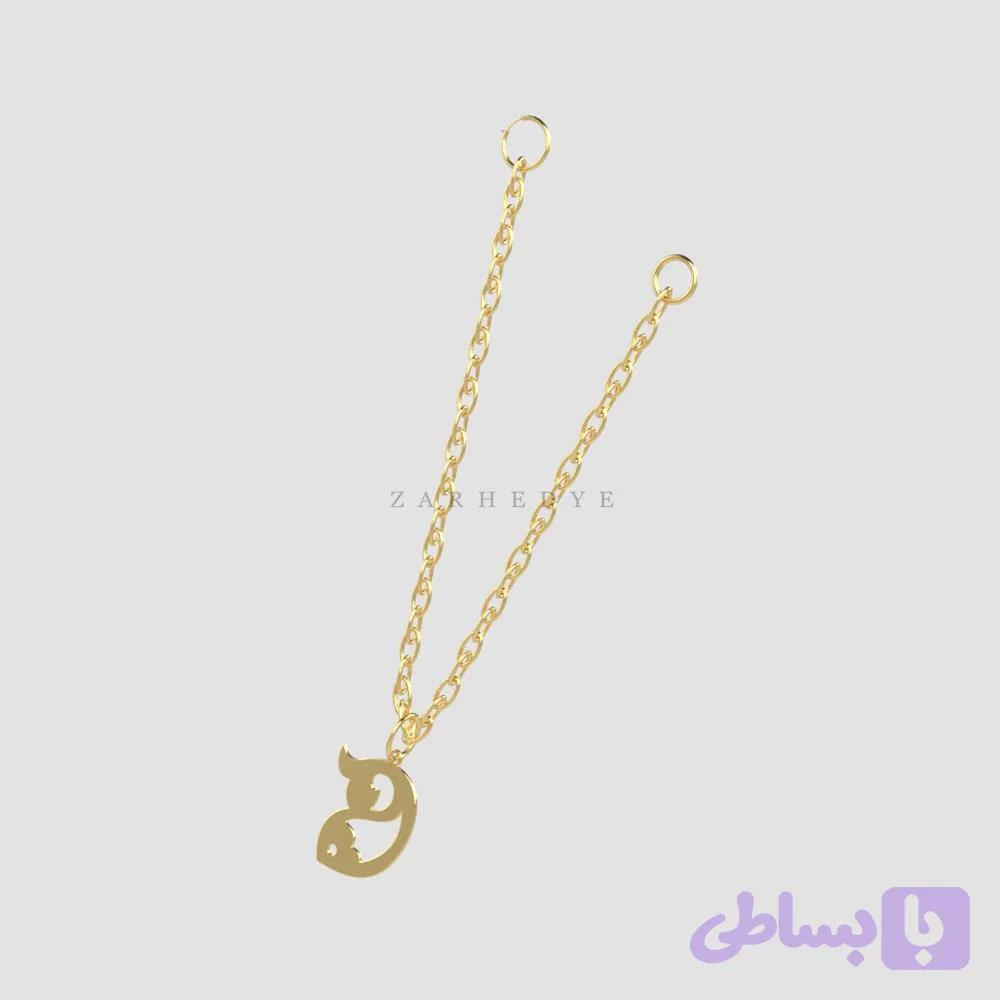 آویز ساعت طلا ماهی کد ۰۱