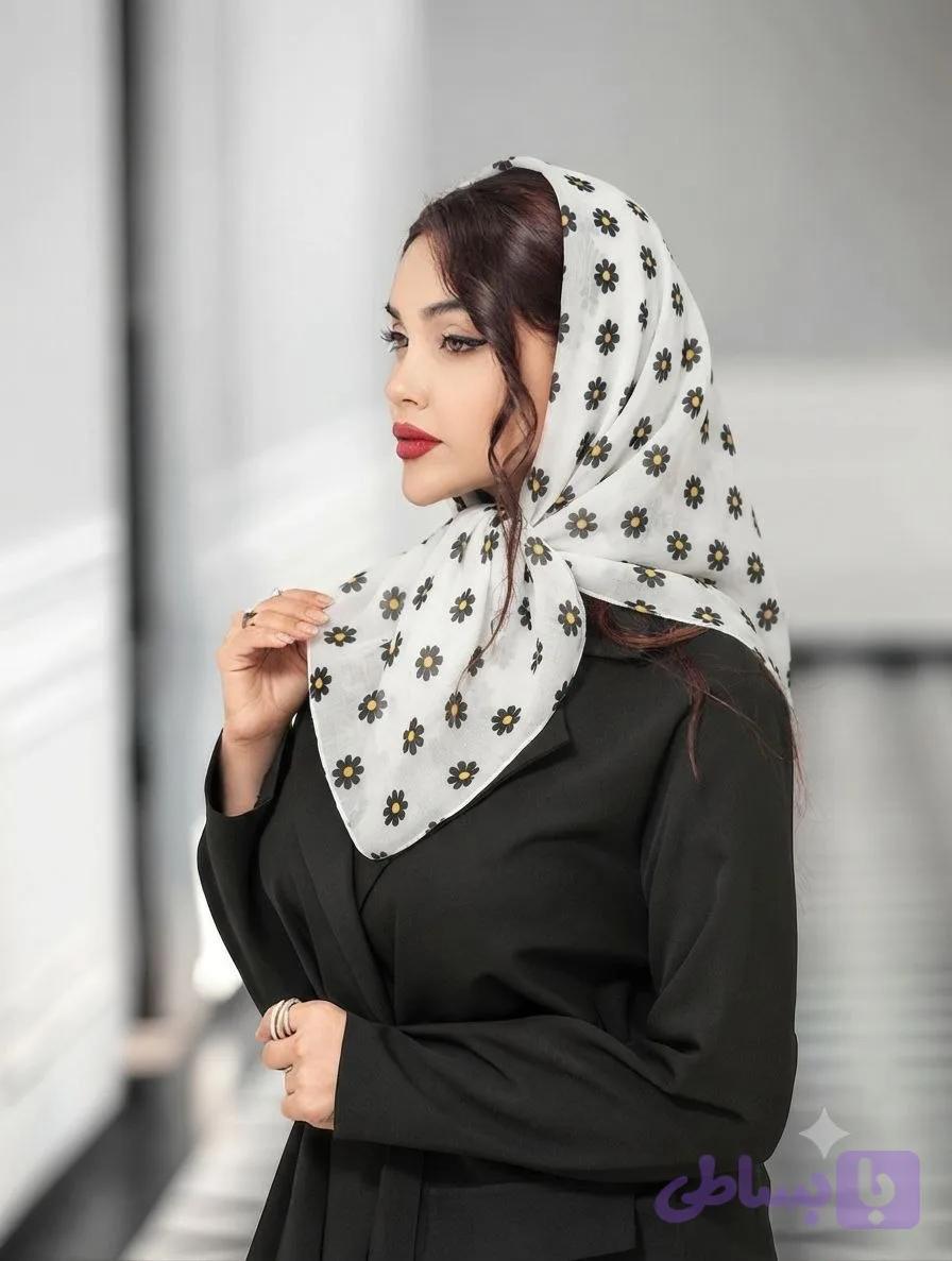 روسری مینی اسکارف طرح بابونه