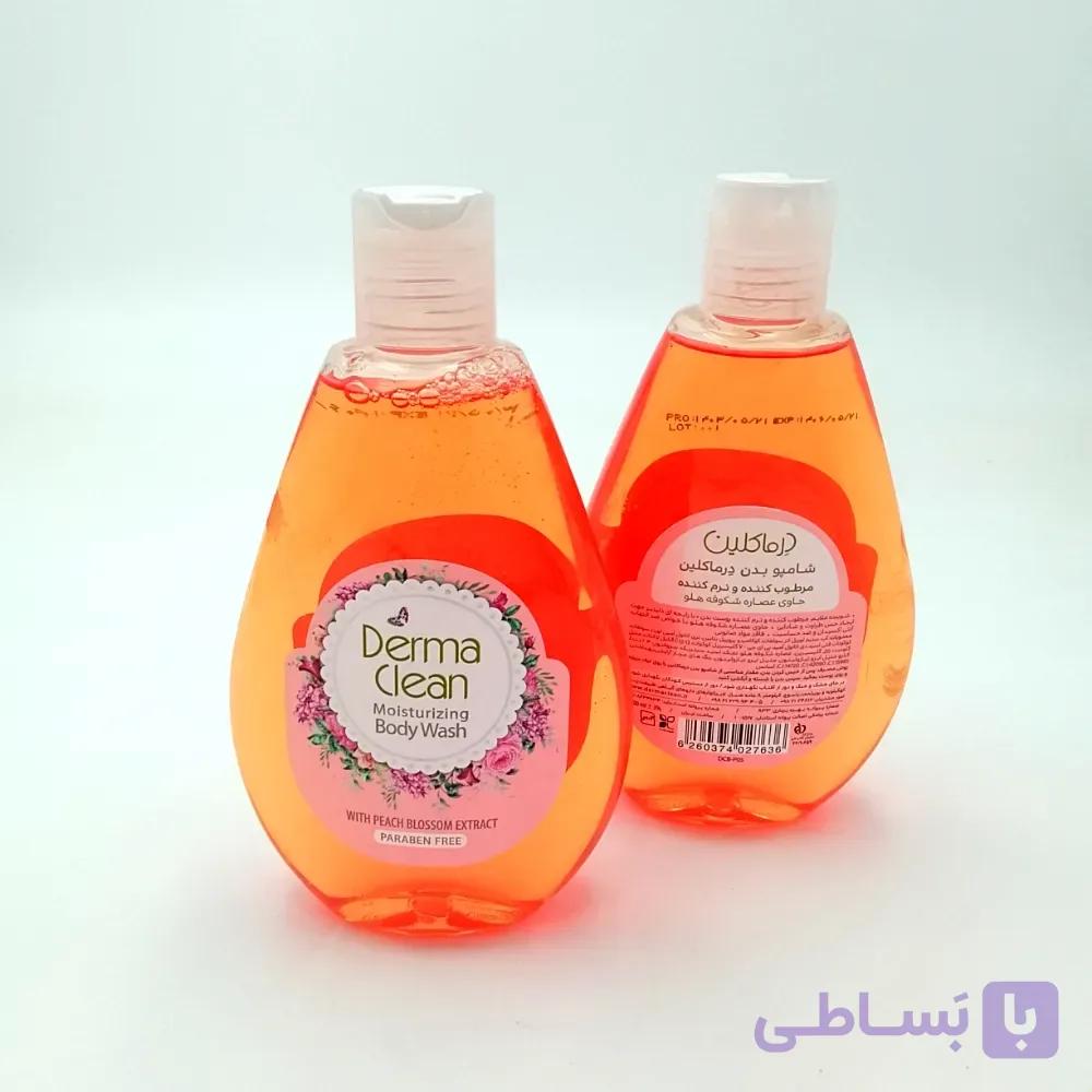 شامپو بدن درماکلین مدل شکوفه هلو — تصویر 1