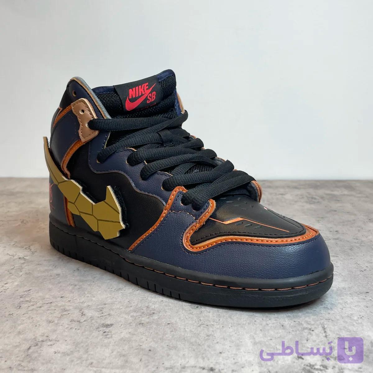 کتونی زنانه ساق‌دار نایک SB مدل Dunk High Pro QS Unicorn Gundam Banshee