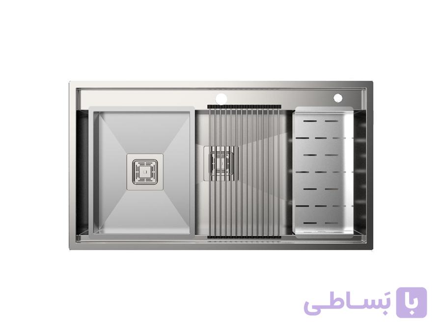 سینک باکسی استیل البرز مدل 955 توکار — تصویر 1
