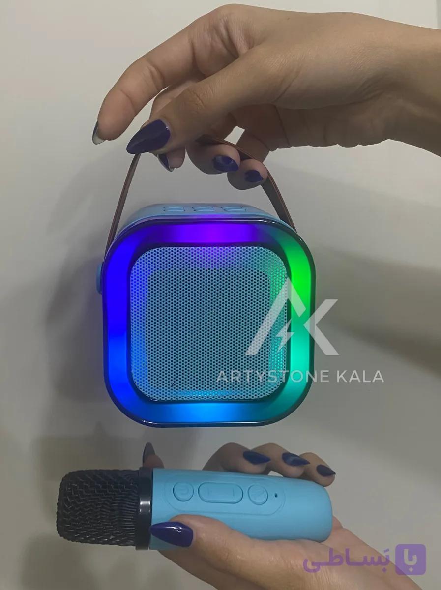 اسپیکر دو میکروفونی شارژی مدل_K12_کد_۳۷۵