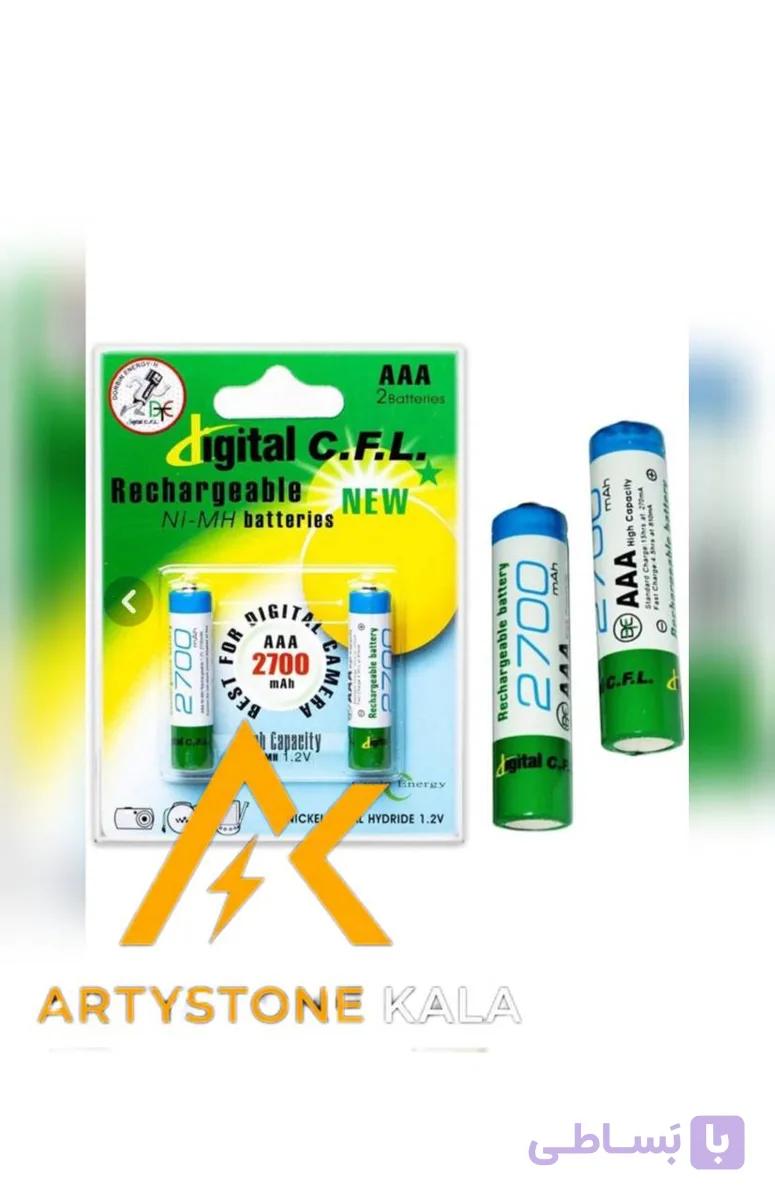 باطری قابل شارژ DIGITAL CFL نیم قلم 2700MA ـ کد_1035