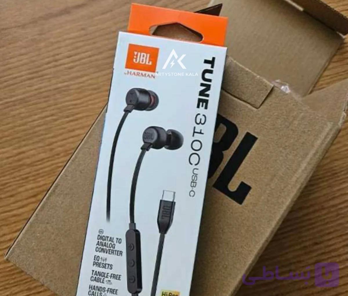 هندزفری تایپ سی JBL قابلیت مکالمه قابلیت کنترل موسیقی کیفیت فوق العاده دارای سری ژله ای اضافه ــ کد_298