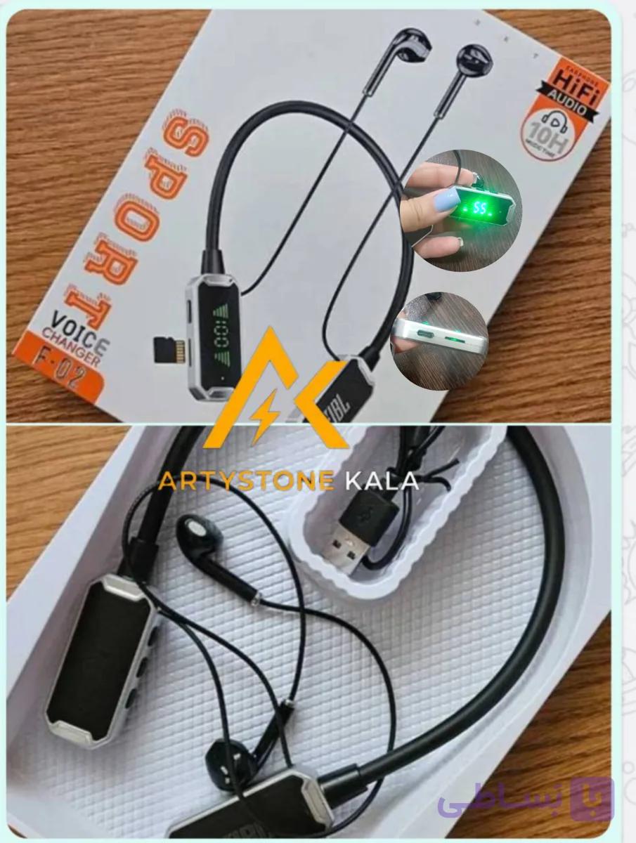 هندزفری بلوتوثی گردنی JBL_ نمایش گر دار رم خور ــ کد_299