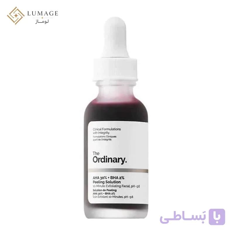 سرم پیلینگ قرمز اوردینری مدل AHA 30% + BHA 2% حجم ۳۰ میلی‌ لیتر — تصویر 1