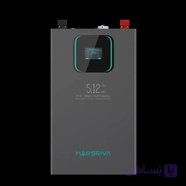 باتری لیتیومی 5.12 کیلووات ساعت Marsriva مدل MR-LFP48-100-WMT — تصویر 1