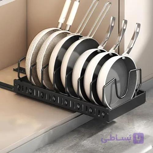 ارگانایزر و نظم‌دهنده ریلی قابلمه، تابه و درب قابلمه کست‌ویو (KASTWAVE) — تصویر 1
