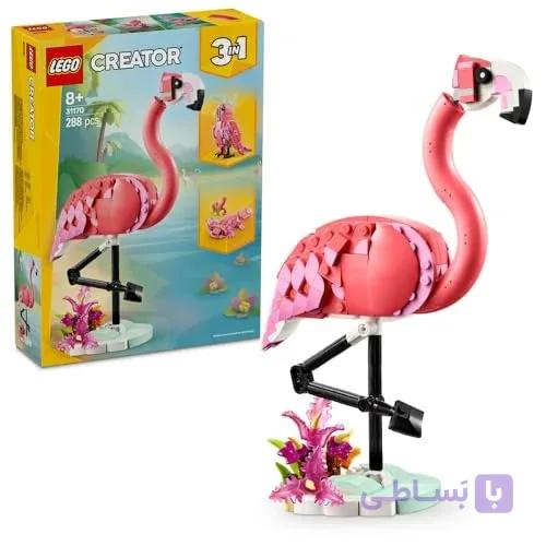 لگو کرییتور ۳ در ۱ مدل حیوانات وحشی: فلامینگو صورتی (LEGO 31170) — تصویر 1