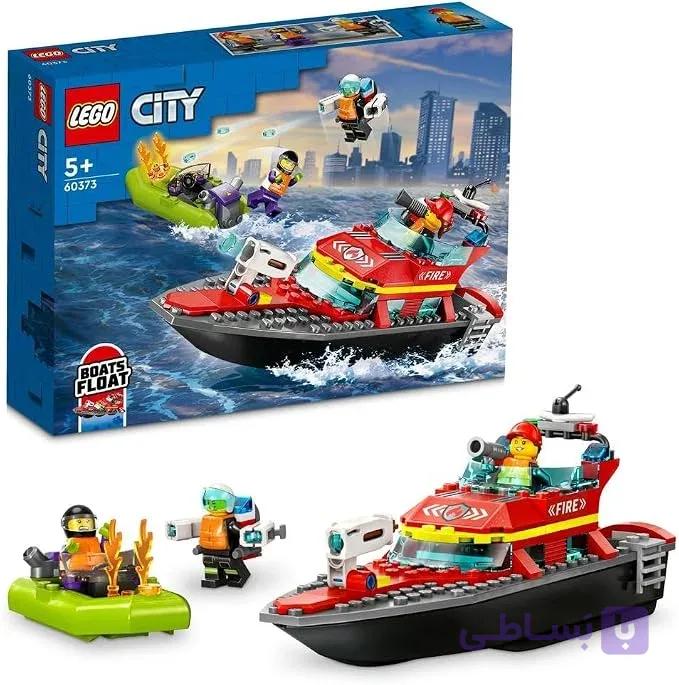 لگو سیتی مدل قایق نجات آتش‌نشانی (LEGO City Fire Rescue Boat 60373) — تصویر 1