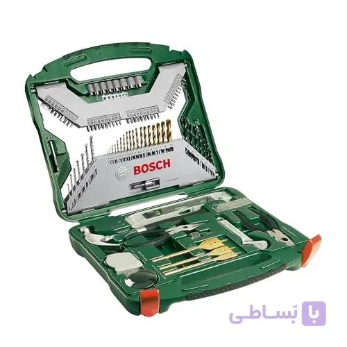 جعبه ابزار، مته و سری پیچ‌گوشتی ۱۰۳ عددی تیتانیوم بوش (Bosch) مدل 2607019331 — تصویر 1