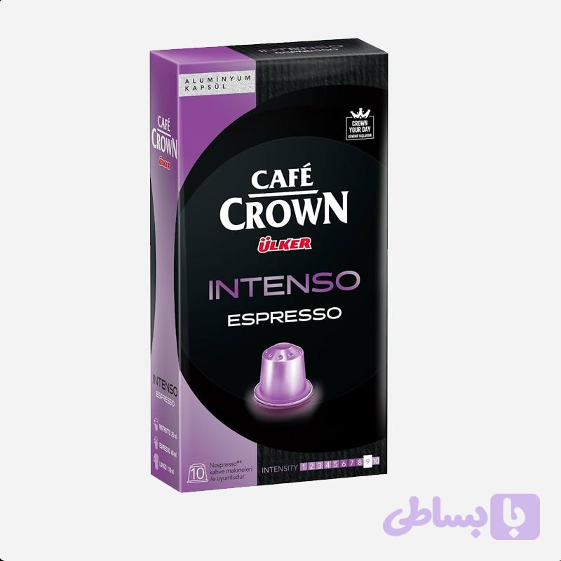 کپسول قهوه cafe crown مدل Intenso بسته 10 عددی