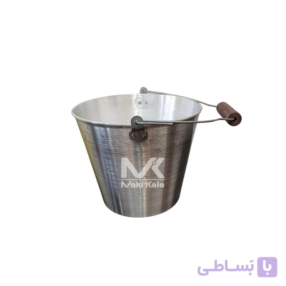 سطل آلومینیومی دسته‌دار دهانه 33