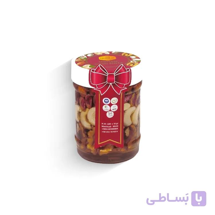 معجون عسل ممتاز و 4 مغز 400 گرمی — تصویر 1