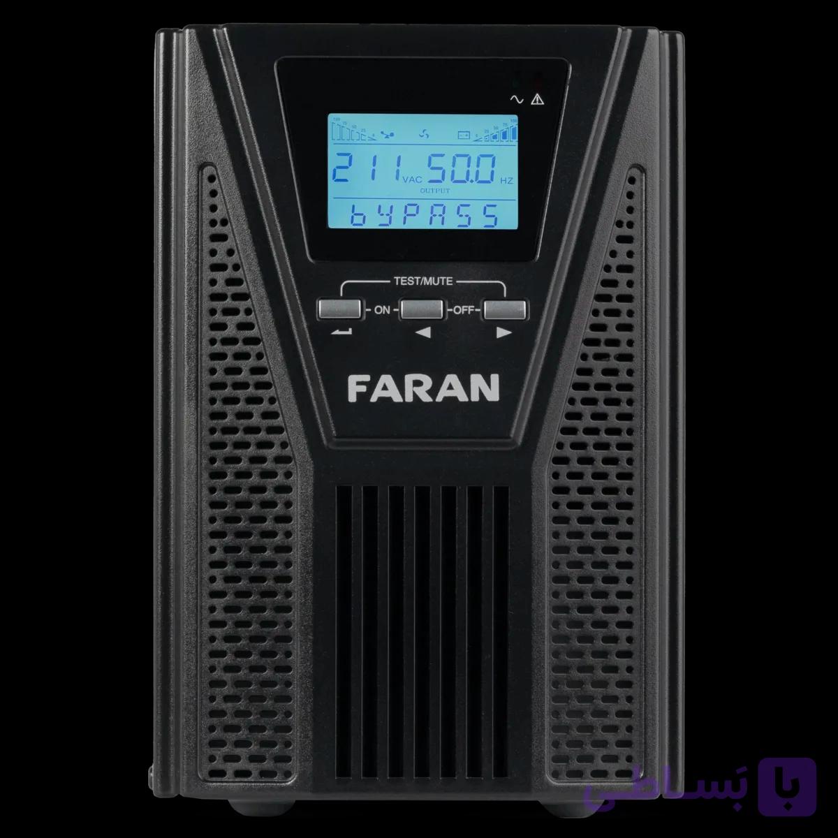یو پی اس آنلاین فاران مدل  Titan pLus 1kva 3×9 | باتری داخلی