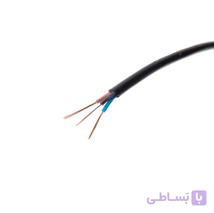 سیم برق افشان  سه رشته سطح مقطع 0.25 میلی متر ( مناسب انتقال صوت و…) / اندازه کابل: 7 متر