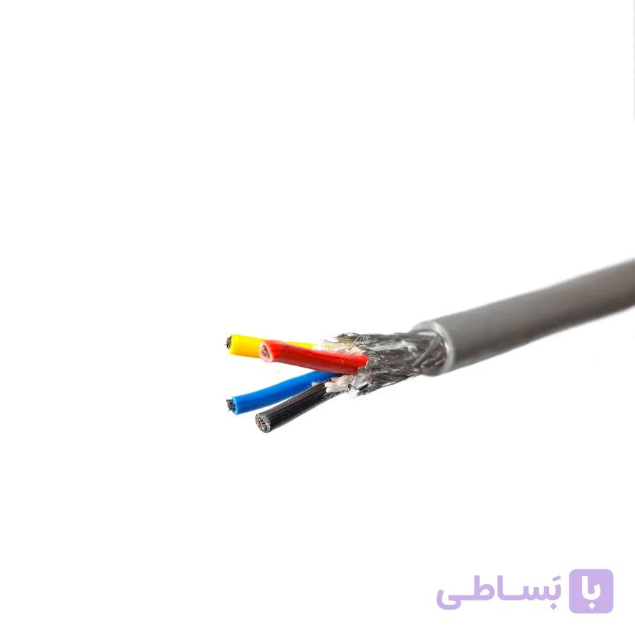 کابل افشان با شیلد بافته و فویل 18AWG (4 رشته)/ اندازه کابل: ۲.۸ متر