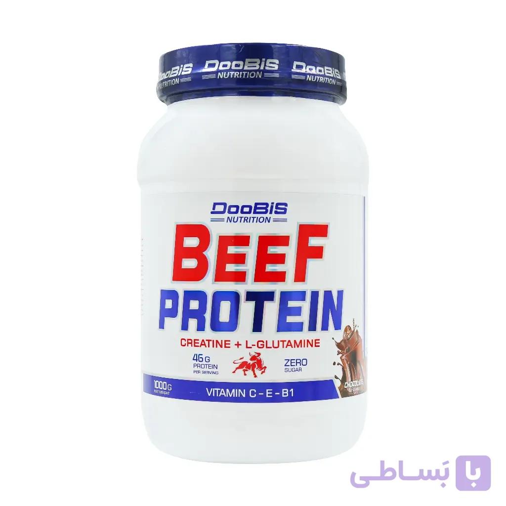 پودر بیف پروتئین ۱۰۰۰ گرمی از دوبیس — تصویر 1